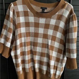 Ann Taylor Checkered Sweater